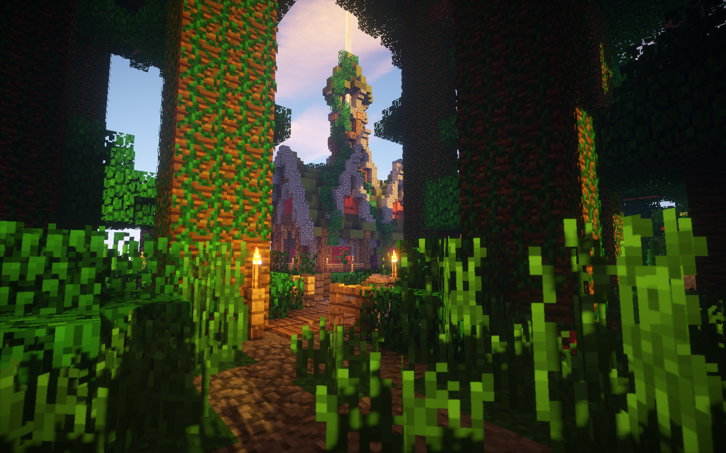 Andre built a house under the water, so Ghossan decided to move to the forest and have trees all around.